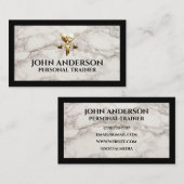 Personal Trainer fitness coach gym health modern 名刺 (正面/裏面)