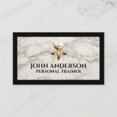 Personal Trainer fitness coach gym health modern 名刺 (正面)