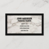 Personal Trainer fitness coach gym health modern 名刺 (裏面)