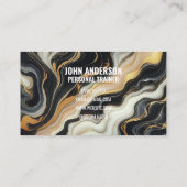 Personal Trainer fitness coach gym health modern 名刺 (裏面)