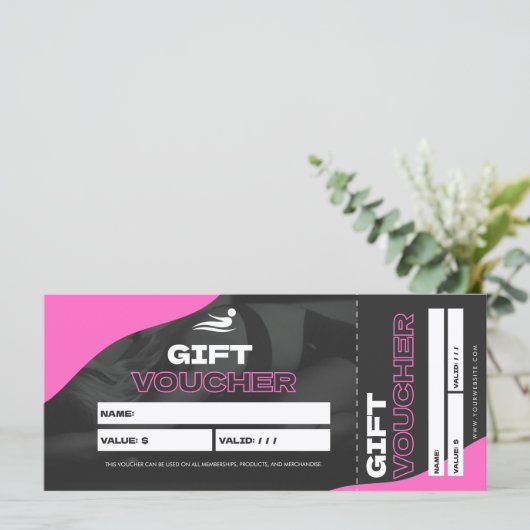 Personal Trainer Fitness Gift Voucher (スタンド正面)