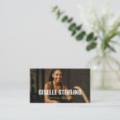 Personal Trainer Fitness Photo QR Code 名刺 (スタンド正面)