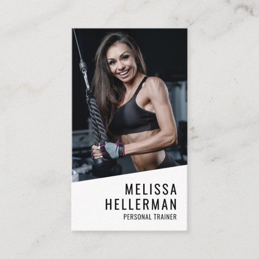Personal Trainer Photo Vertical 名刺 (正面)