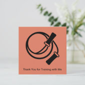 Personal Trainer Skipping Rope Thank You Card サンキューカード (スタンド正面)