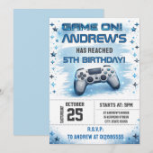 Personal Video Game Birthday Invitation 招待状 (正面/裏面)