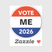 Personal Vote 2026 Midterm Election Campaign シール (シート)