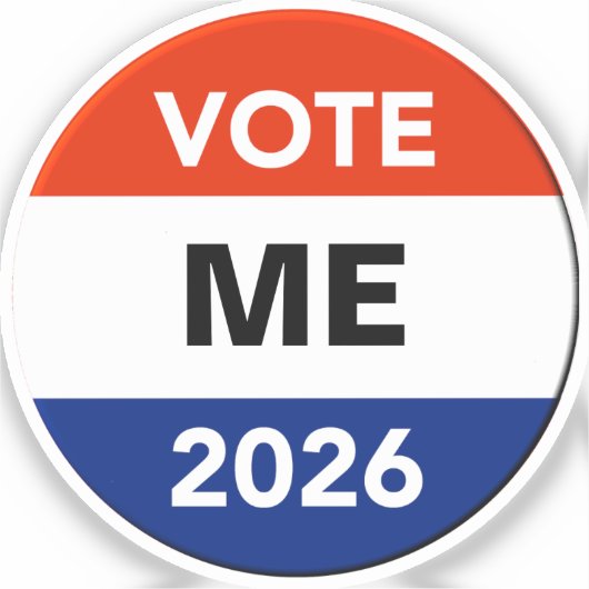 Personal Vote 2026 Midterm Election Campaign シール (正面)