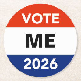 Personal Vote 2026 Midterm Election Campaign ラウンドペーパーコースター