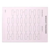Personal Weight Trackerメモ帳 ノートパッド (正面)