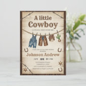Personal Wild West Baby Shower  招待状 (スタンド正面)