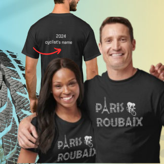  Personalice Facil Paris Roubaix Bikes Tシャツ