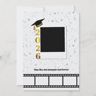 Personalisable Photo graduation Card Invitation 招待状
