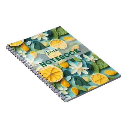 Personalise: 3D lemon ノートブック (右側)