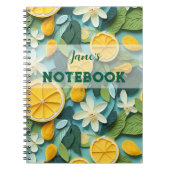 Personalise: 3D lemon ノートブック (正面)