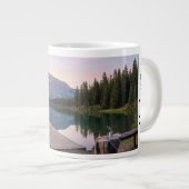 Personalise Alps Mountain Lake Nature Landscape ジャンボコーヒーマグカップ (正面右)