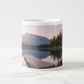 Personalise Alps Mountain Lake Nature Landscape ジャンボコーヒーマグカップ (正面)