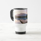 Personalise Alps Mountain Lake Nature Landscape トラベルマグ (正面左)