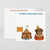 Personalise: Chester the chimp clown (正面/裏面)