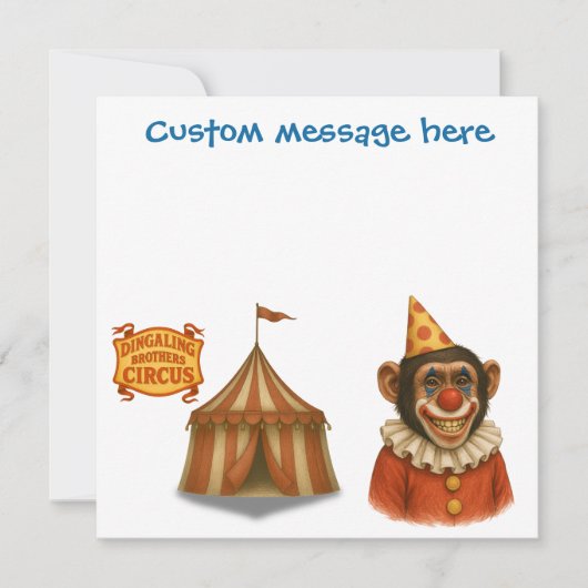 Personalise: Chester the chimp clown (正面)