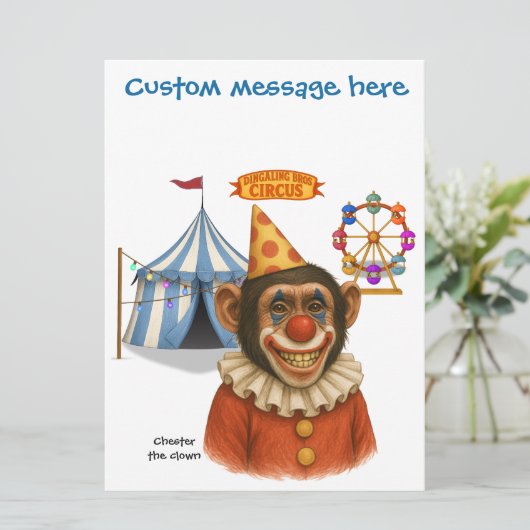 Personalise: Chester the chimp clown (スタンド正面)