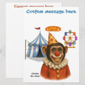 Personalise: Chester the chimp clown (正面/裏面)