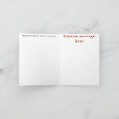 Personalise: Chester the chimp clown カード (内部)