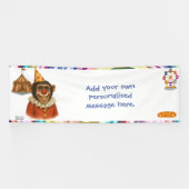 Personalise: Chester the chimp clown 横断幕 (横)