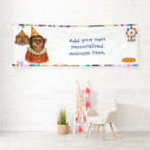 Personalise: Chester the chimp clown 横断幕 (インサイチュ)