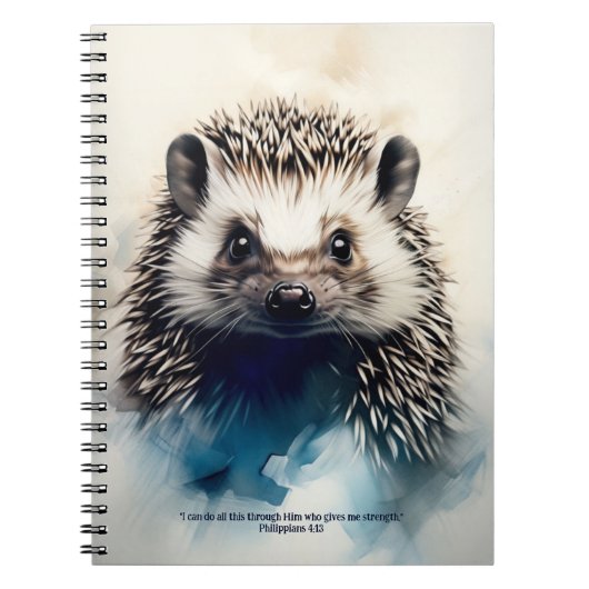PERSONALISE: Hedgehog | Prayer Journal ノートブック (正面)