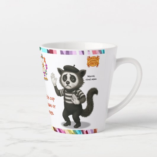 Personalise: Marcel, civet mime カフェラテマグ (右)