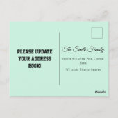 Personalise New Home Announcement Postcard ポストカード (裏面)