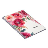 PERSONALISE Painted Roses Notebook ノートブック (右側)