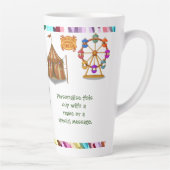 Personalise: Pierre pelican's brilliant beak カフェラテマグ (右)