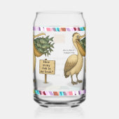 Personalise: Pierre pelican's brilliant beak ガラス缶 (右)