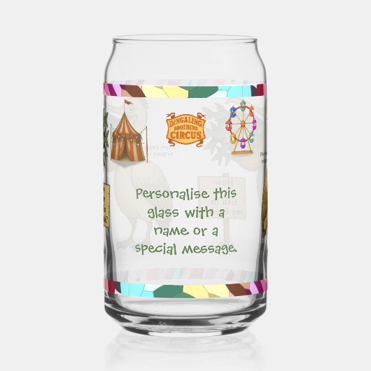 Personalise: Pierre pelican's brilliant beak ガラス缶 (左)