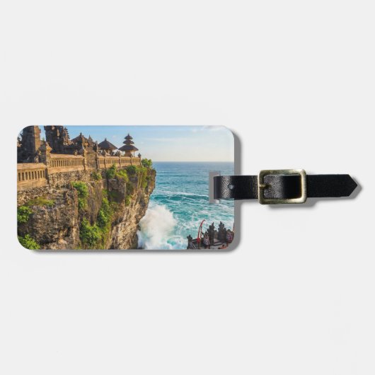 Personalise Uluwatu Bali Temple Cliff Travel ラゲッジタグ (正面横)