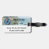 Personalise Uluwatu Bali Temple Cliff Travel ラゲッジタグ (裏面横)