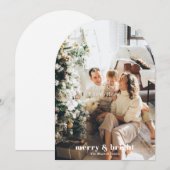 Personalise Your Own Photo And Text Christmas Card 招待状 (正面/裏面)