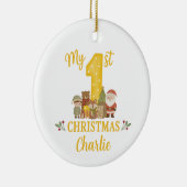Personalised 1st Christmas Tree Decoration  セラミックオーナメント (右)