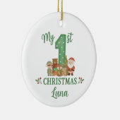 Personalised 1st Christmas Tree Decoration  セラミックオーナメント (右)
