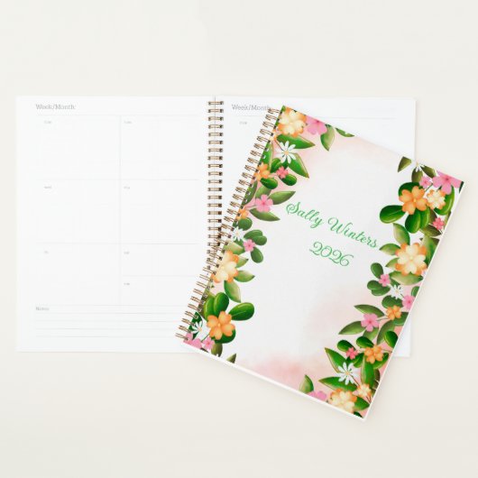 Personalised 2026 Floral Planner プランナー手帳 (ディスプレー)