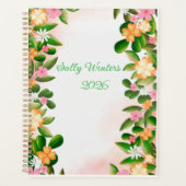 Personalised 2026 Floral Planner プランナー手帳 (正面)