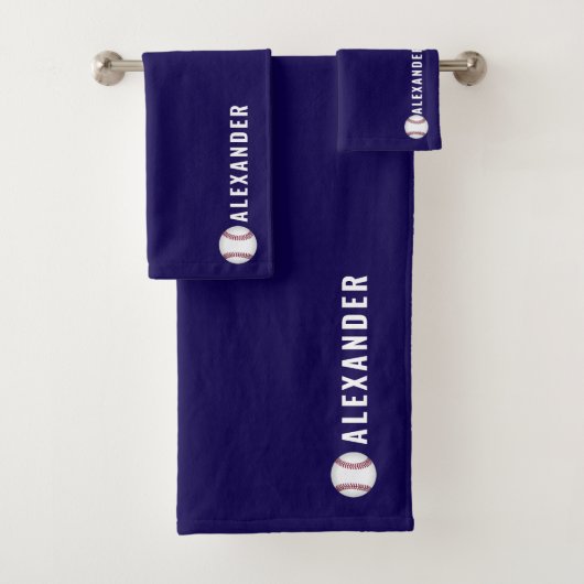 Personalised 3-Piece Sports Towel & Flannel Set | バスタオルセット (インサイチュ)