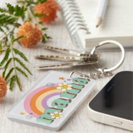 personalised acrylic keyring to hold mum's keys キーホルダー