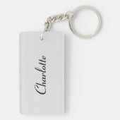 personalised acrylic keyring to hold mum's keys キーホルダー (裏面)