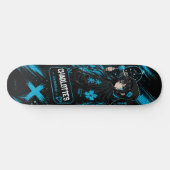 Personalised Anime Cyan Skateboard Deck スケートボード (横)