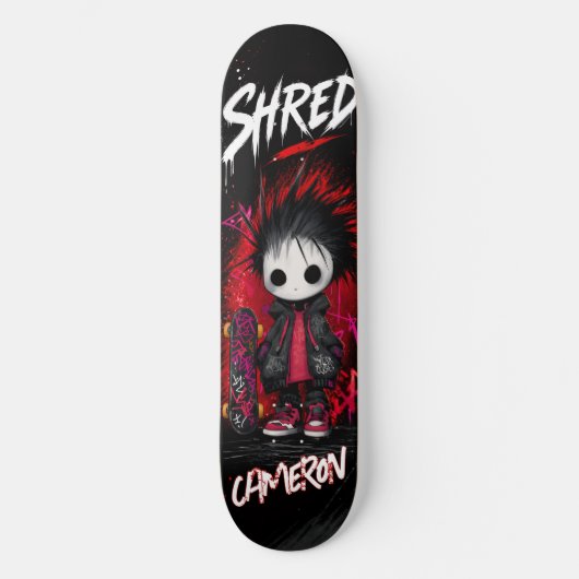 Personalised Anime Emo Graffiti Urban Skateboard  スケートボード (正面)