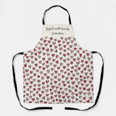 Personalised Apron - Baked with Love エプロン (正面)