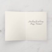 Personalised Art Deco Gold Foil Rose Card 箔グリーティングカード (内側レイダウン)