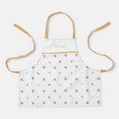 Personalised Autumnal Botanical Fall Pattern Apron エプロン (正面)